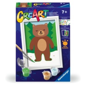 CreArt pictura pe numere pentru copii urs salbatic